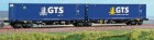 40278 ACME Articulated Container car type Sggmrss 90 of GTS Rail with swap bodies